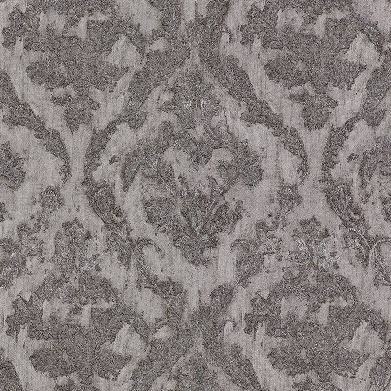 media image for Lyra Damask Wallpaper in Pewter from the Polished Collection by Brewster Home Fashions 280