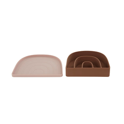product image of rainbow plate bowl rose fudge 1 581
