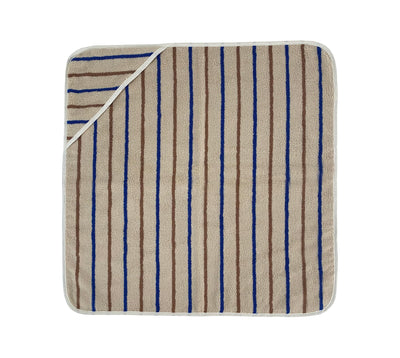 product image for raita hooded towel caramel optic blue 1 16