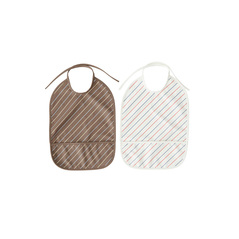 media image for bib striped pack of 2 mellow choko by oyoy m107167 1 226