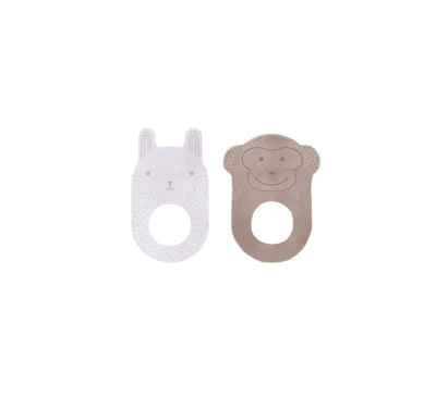 product image of ninka nelson baby teether pack of 2 choko lavender by oyoy m107169 1 556