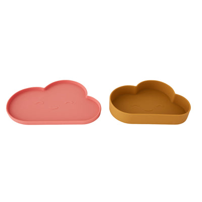 product image of chloe cloud plate bowl light rubber coral by oyoy m107179 1 560