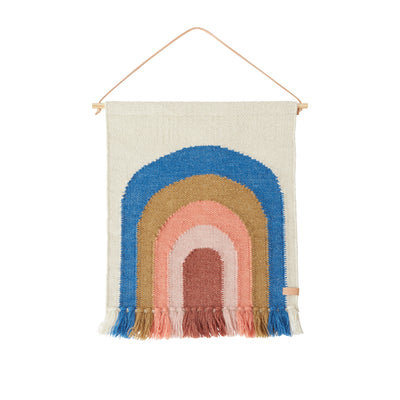 product image of follow the rainbow mini wall rug blue by oyoy m107217 1 599