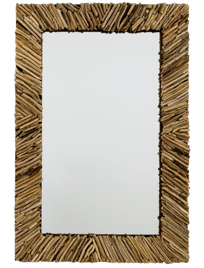 product image of Driftwood Rectangle Mirror **MUST SHIP COMMON CARRIER** design by Jamie Young 540