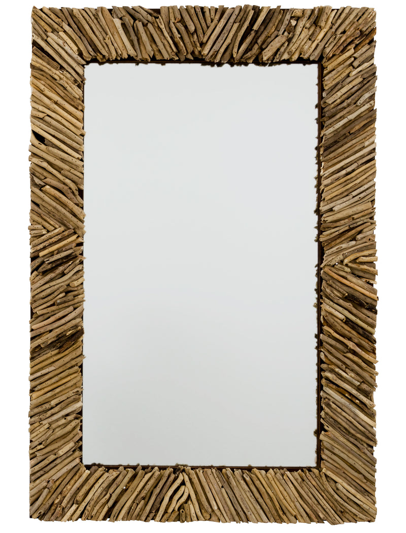media image for Driftwood Rectangle Mirror **MUST SHIP COMMON CARRIER** design by Jamie Young 265