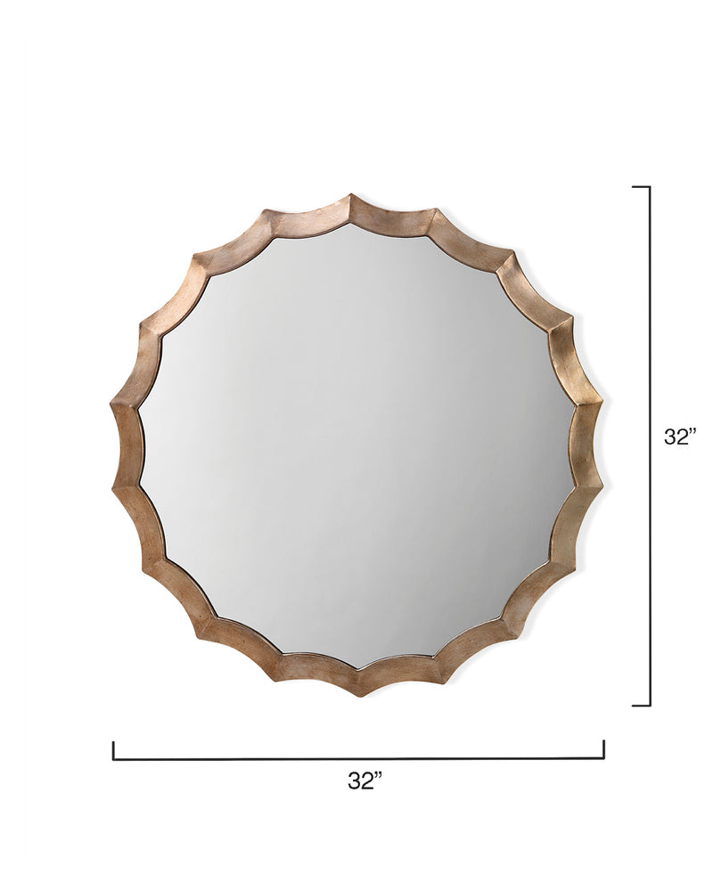 media image for Round Scalloped Mirror design by Jamie Young 299