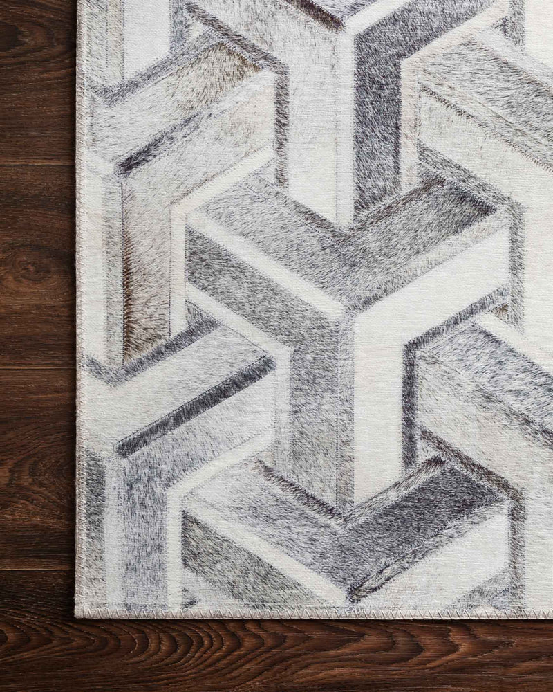 media image for Maddox Rug in Silver & Ivory by Loloi II 21