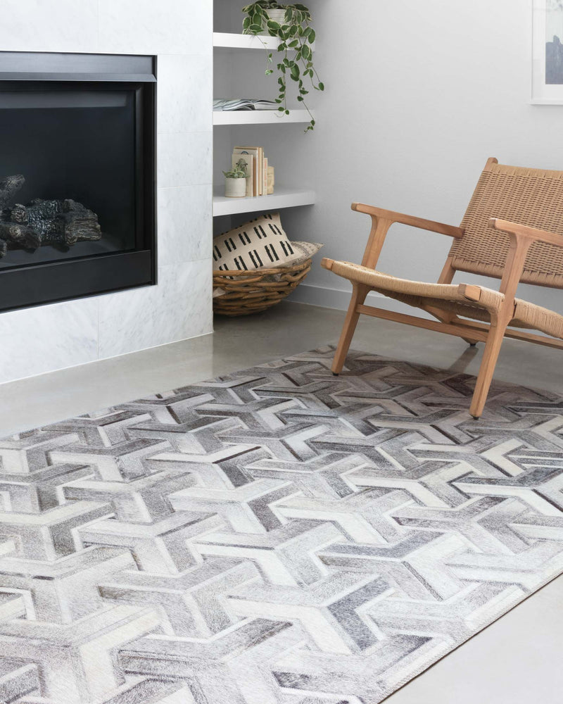 media image for Maddox Rug in Silver & Ivory by Loloi II 210
