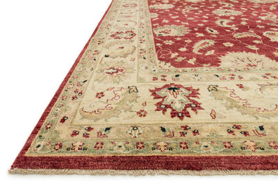 product image for Majestic Hand Knotted Red/Ivory Rug 3 68