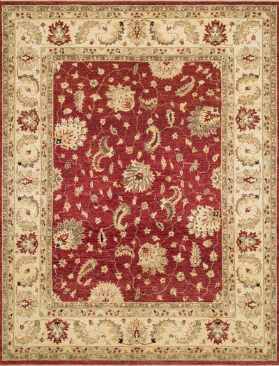 product image for Majestic Hand Knotted Red/Ivory Rug 1 53