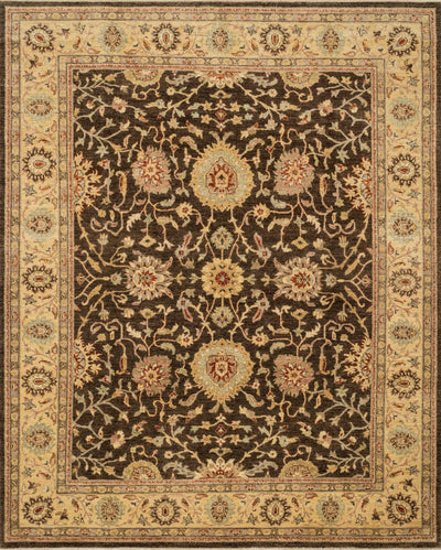product image for Majestic Hand Knotted Chocolate/Gold Rug 1 10