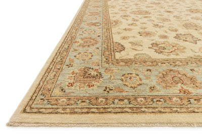 product image for Majestic Hand Knotted Ivory/Blue Rug 3 58