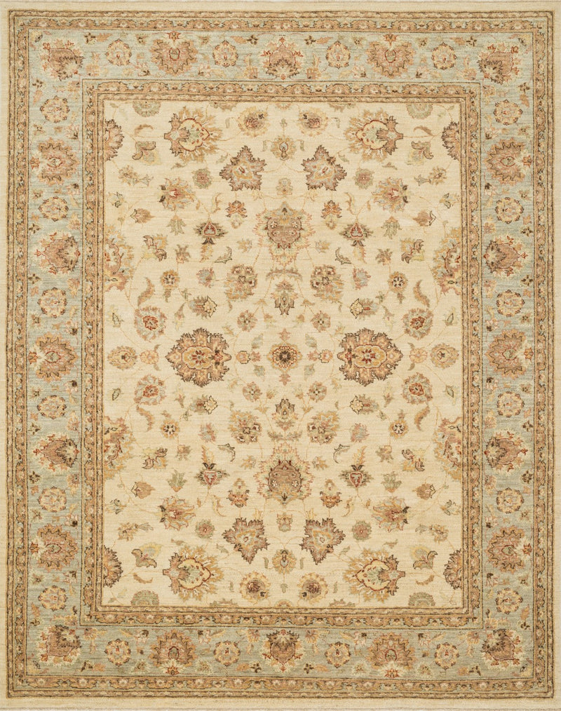 media image for Majestic Hand Knotted Ivory/Blue Rug 1 210