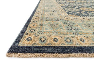 product image for Majestic Hand Knotted Indigo/Light Blue Rug 2 13