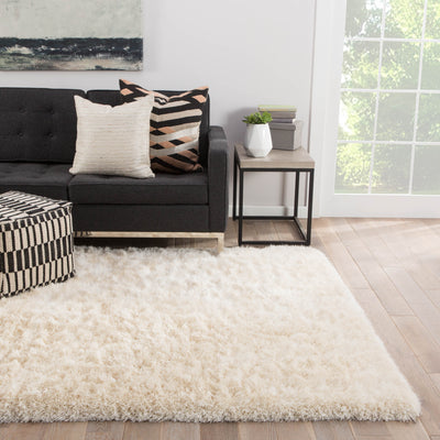 product image for Marlowe Handmade Solid White Area Rug 54