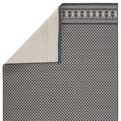 product image for vella indoor outdoor trellis dark blue cream area rug by jaipur living 3 9