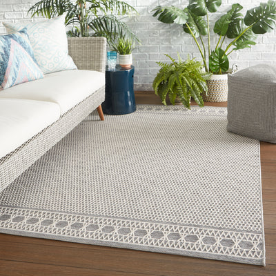 product image for vella indoor outdoor trellis gray cream area rug by jaipur living 5 95