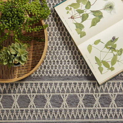 product image for vella indoor outdoor trellis gray cream area rug by jaipur living 8 83
