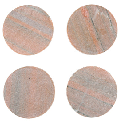 product image for Set of 4 Marble Coasters in Pink design by Sir/Madam 15