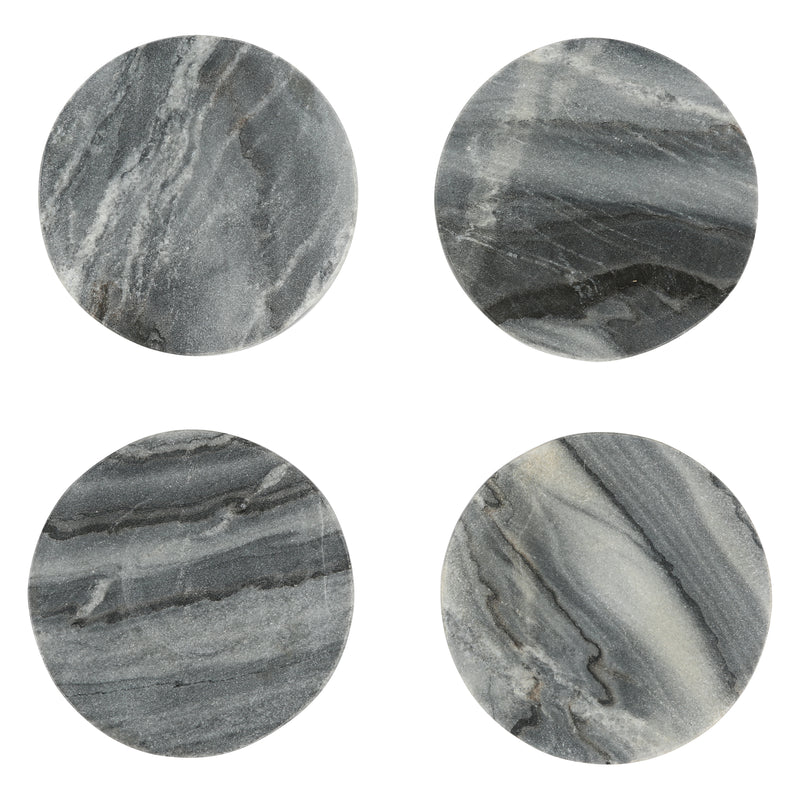 media image for Set of 4 Marble Coasters in Grey design by Sir/Madam 25
