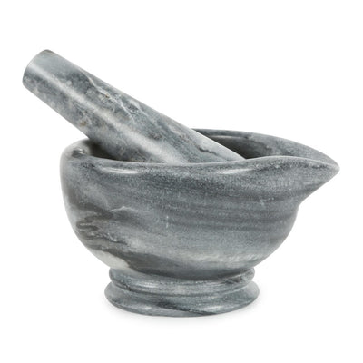 product image for mini mortar pestle in grey marble design by sir madam 1 80