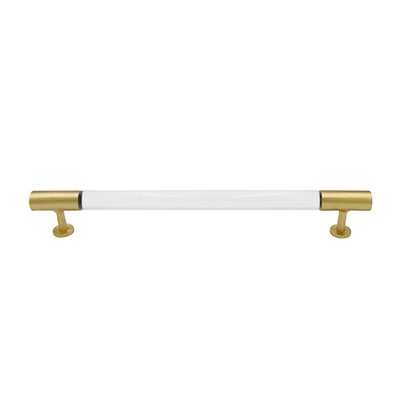 product image of acrylic pole handle with antique brass ends by bd studio ii maren habr 1 52