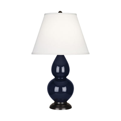 product image for midnight blue glazed ceramic double gourd accent lamp by robert abbey ra mb10 6 61
