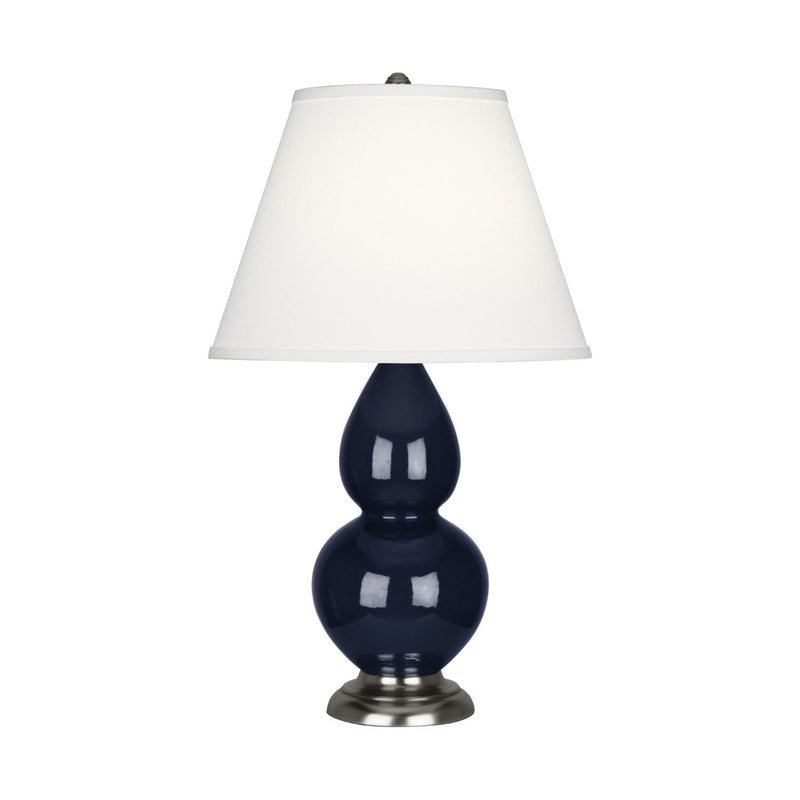 media image for midnight blue glazed ceramic double gourd accent lamp by robert abbey ra mb10 4 285