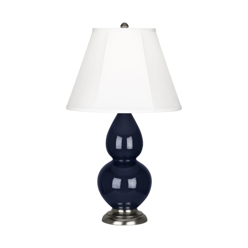media image for midnight blue glazed ceramic double gourd accent lamp by robert abbey ra mb10 3 286