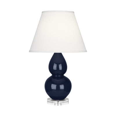 product image for midnight blue glazed ceramic double gourd accent lamp by robert abbey ra mb10 8 94