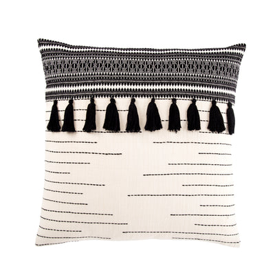 product image of Palace Tribal Black & Ivory Pillow design by Jaipur Living 56
