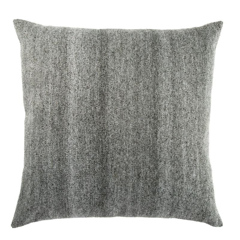 media image for Scandi Solid Dark Gray & White Pillow design by Jaipur Living 219