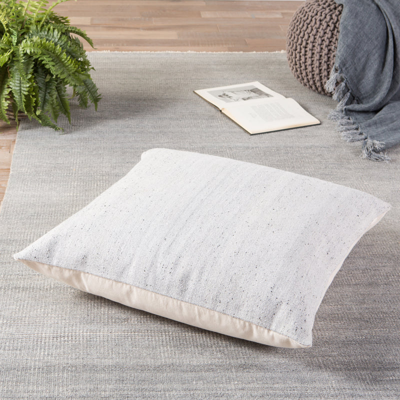 media image for Scandi Solid Light Gray & White Pillow design by Jaipur Living 230