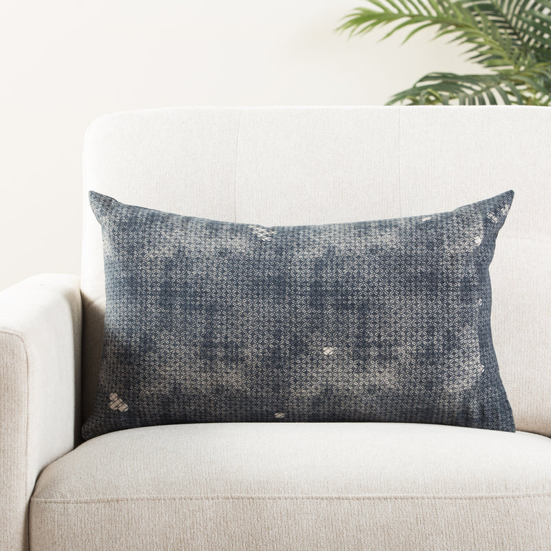 media image for Amer Trellis Indigo & Gray Pillow design by Jaipur Living 227