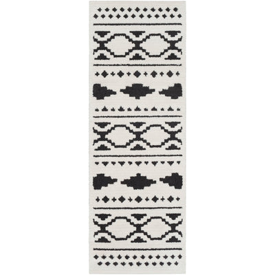 product image for Moroccan Shag MCS-2305 Rug in Black & White by Surya 7