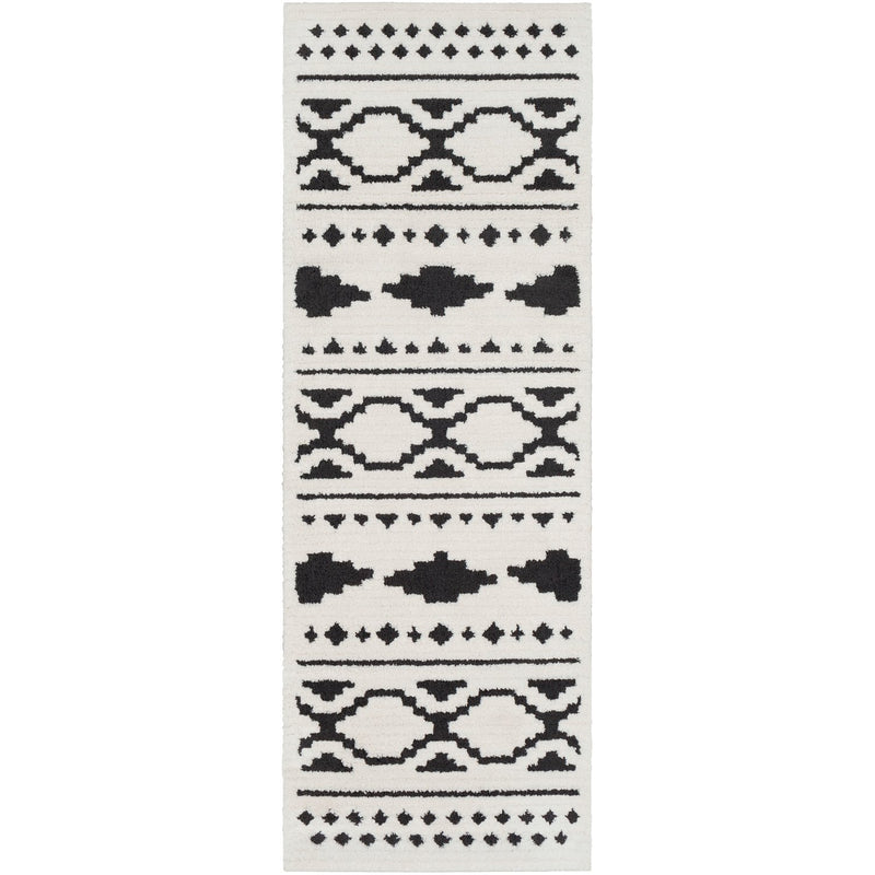 media image for Moroccan Shag MCS-2305 Rug in Black & White by Surya 217