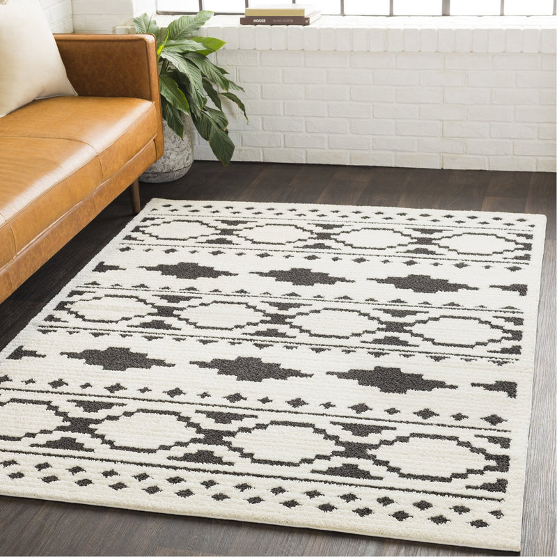 media image for Moroccan Shag MCS-2305 Rug in Black & White by Surya 216