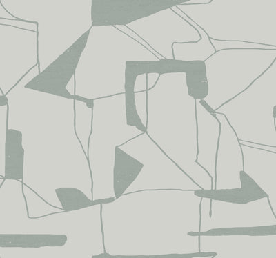 product image of sample abstract geo wallpaper in fog silver from the modern metals second edition 1 532