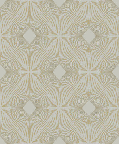 product image for Harlowe Wallpaper in Warm Grey/Gold from the Modern Metals Second Edition 78