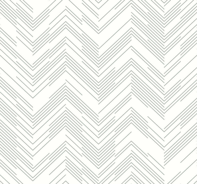 media image for sample polished chevron wallpaper in white silver from the modern metals second edition 1 259