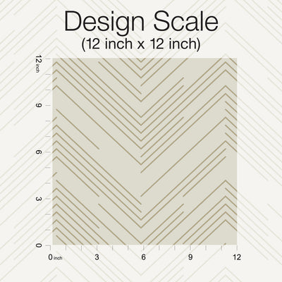 product image for Polished Chevron Wallpaper in Cream/Gold from the Modern Metals Second Edition 9