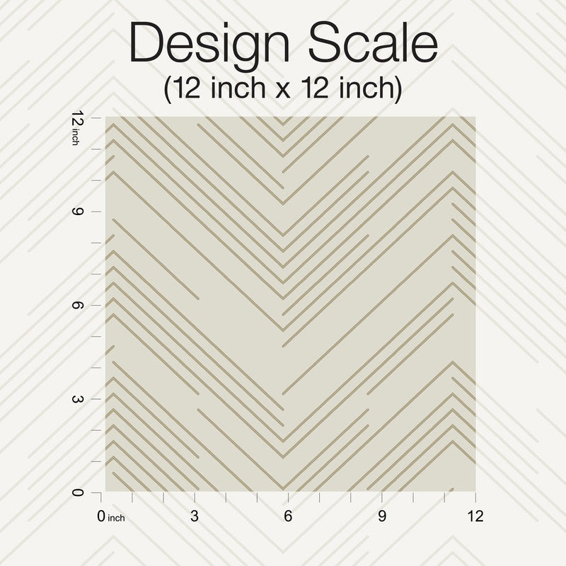 media image for Polished Chevron Wallpaper in Cream/Gold from the Modern Metals Second Edition 221