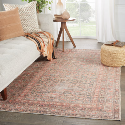 product image for estienne trellis rust brown area rug by jaipur living 5 16
