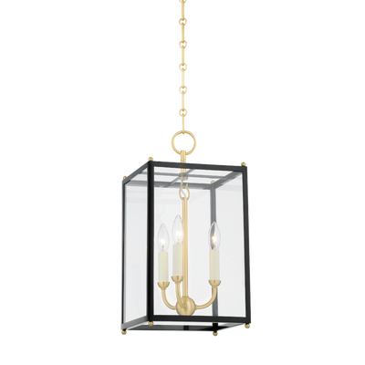 product image of chaselton 3 light lantern by hudson valley lighting mds1200 agb dbl 1 591