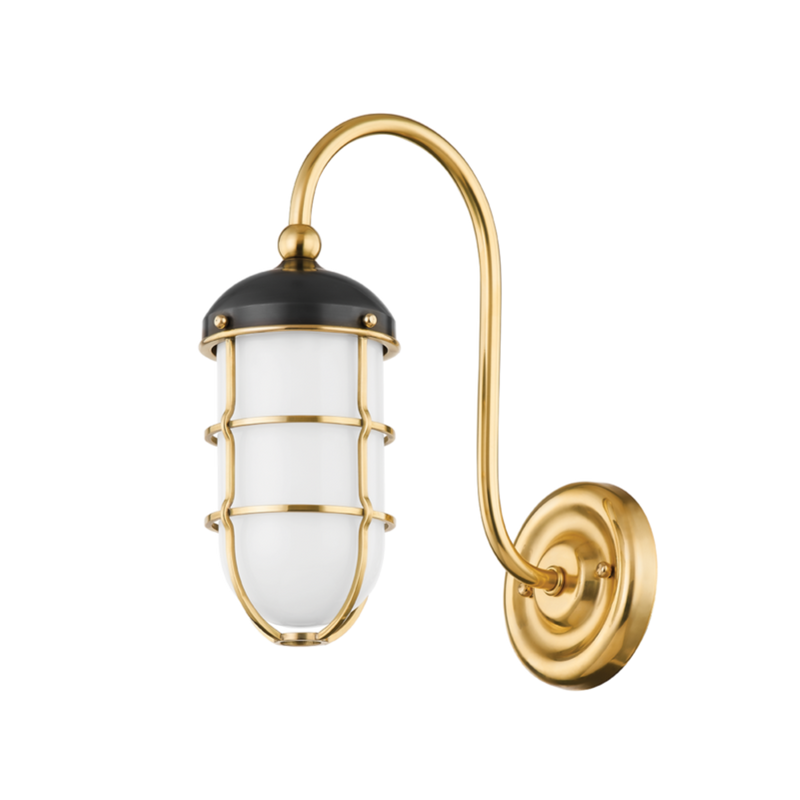 media image for holkham light sconce by hudson valley lighting mds1500 agb db 1 259