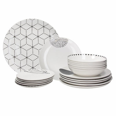 product image for metropol graphic 18pc table set by tognana me070185529 1 20