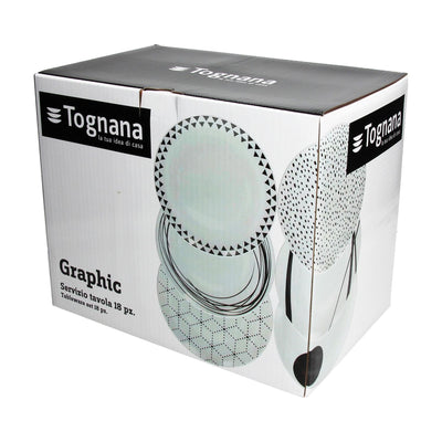 product image for products metropol graphic 18pc table set by tognana 2 54