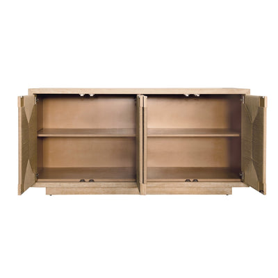 product image for Four Door Cabinet With Rush Front Doors By Bd Studio Ii Melrose Co 9 17