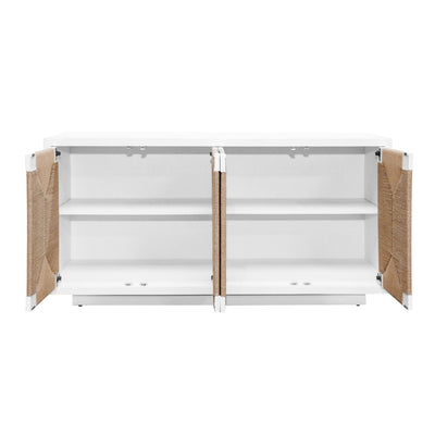 product image for Four Door Cabinet With Rush Front Doors By Bd Studio Ii Melrose Co 10 37