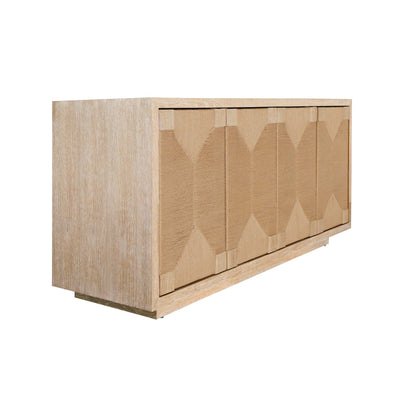 product image for Four Door Cabinet With Rush Front Doors By Bd Studio Ii Melrose Co 4 56
